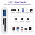 thumbnail image 2 of USB-C Card Reader, EEEkit 3-in-1 Micro SD Memory Card Reader, Type C to SD Card Reader Adapter 2TB Capacity for MacBook Camera Android Windows Linux and Other Type C Device, 2 of 10