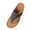 Blue, variant on Flip Flops for Women Orthopedic Thong Sandals Trendy Metal Decor Hollow out Wedges Slides Casual Arch Support Summer Slippers Blue Size 5.5