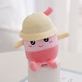 thumbnail image 4 of Plush Milk Tea Cup Keychain Cute Cartoon Embroidery Face Fuzzy Soft Stuffed Bubble Tea Cup Car Key Ring Pendant DIY Backpack Ornament Birthday Gift, 4 of 10