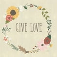 thumbnail image 2 of Gango Home Decor Cottage Autumn Garden Give Love & Live Simply by Laura Marshall (Ready to Hang); Two 16x16in Hand-Stretched Canvases, 2 of 5