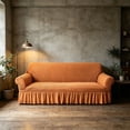 thumbnail image 6 of Stretch Sofa Slipcover, Nonslip Couch Cover with Elastic Bottom, Washable Furniture Protector for 2-5 Seater Couches, Pet Friendly, Soft Breathable Fabric for Living Room, 6 of 9
