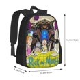 thumbnail image 2 of Rick And Morty Backpack For School Anime Bookbag Lightweight School Bags Satchel Back Packs-CASE66, 2 of 2