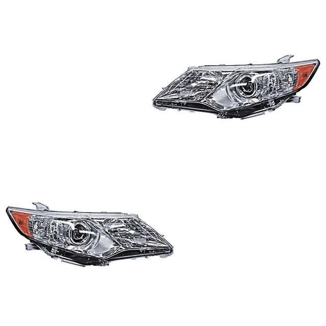 Par de Faros Camry 2012 A 2014 Toyota Fondo crom TYC .