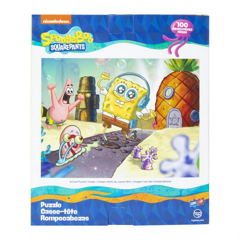 Pressman SpongeBob SquarePants Full Size Puzzle Lunch Box, 100 pc