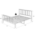 Metal Platform Bed Frame, UHOMEPRO Queen Bed Frame with Headboard and