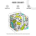 thumbnail image 4 of Balery Funny Dinosaurs on Stripes Porta Pañuelos de Cuero con Estampado – Funda Moderna Cuadrada para Caja de Pañuelos, Dispensador 5x5x5'', 4 of 7