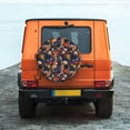 thumbnail image 6 of Goofa Vintage Floral Pattern Universal Tire Cover for Jeep, SUV, Truck, and Trailer – Waterproof, UV-Resistant,Easy to Install, Fits 14"-17" Tires-15 inch, 6 of 6