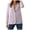Light Purple, variant on Women's Notched Lapel One Button Long Sleeve Washed Business Denim Blazer (Light Purple, XL)