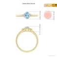 thumbnail image 5 of ANGARA Natural Solitaire Oval Aquamarine and Diamond Promise Ring in 14K Yellow Gold for Women (Size-6x4mm) | March Birthstone, Birthday, Anniversary, Jewelry Gift for Women | Natural Aquamarine Ring, 5 of 10