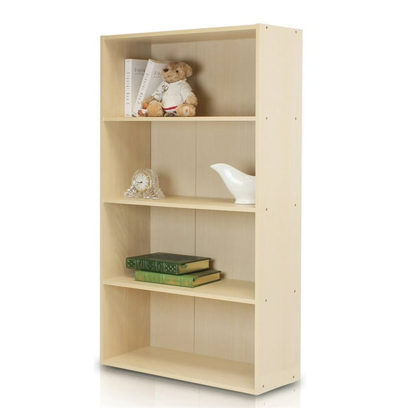 Furinno 11209SBE Furinno 11209SBE Pasir 4 Tier Open Shelf, Steam Beech