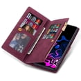 thumbnail image 4 of For Samsung Galaxy S25 Edge Wallet Case Color Splicing Leather Phone Cover with Stand - Black, 4 of 5