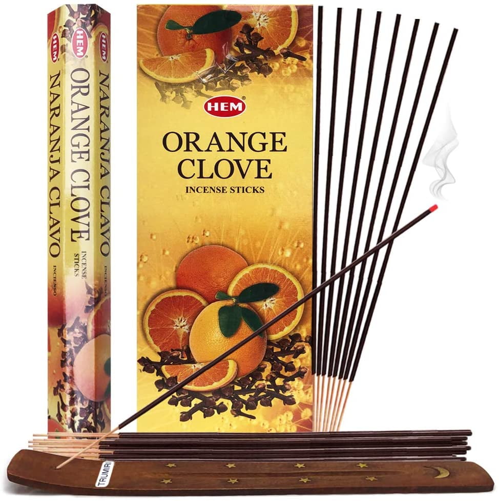 60 100 or 120 Stick You Pick Amount: 20 Hem Incense Sticks: ORANGE CLOVE 