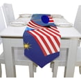 thumbnail image 4 of Coolnut 13"x70" Table Runner, Fireworks for Independence Day Washable Table Cloth Runner for Holiday Home Wedding Table Top Decoration, 4 of 5