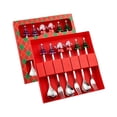 thumbnail image 2 of Tenedor de postre navideño Macarena 6x cuchara de postre cuchara de café Utensilios juego de Cubiertos regalo Navidad, 2 of 8