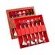 thumbnail image 2 of Juego de cubiertos navideños de 6 piezas con cuchara de café, tenedor reutilizable, tenedor de fruta, festivo Estilo B, 2 of 9