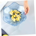thumbnail image 5 of Mikinona Blue Plastic Crystal Fruit Plate with Design Wave Edge Snack Nut Dish and Candy Holder Salad Bowl for Home Use, 5 of 18