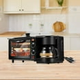 thumbnail image 3 of Rongfmy 3 in 1 Breakfast Center Station Portable Toaster Oven for Bread Egg Sausages, 3 of 10