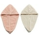 thumbnail image 1 of Toallas de microfibra súper absorbentes para secar el cabello, 2 paquetes, turbantes para envolver el cabello de secado rápido, 10 x 26 pulgadas, 1 of 5