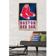 thumbnail image 2 of MLB Boston Red Sox - Logo 18 Wall Poster, 22.375" x 34", Framed, 2 of 3