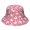Christmas Pink Santa Head Holly Pattern, variant on Christmas Plaid Moose Bear Silhouette Bucket Hat, Beach Bucket Hat with Wide Brim & Breathable Fabric, UV Sun Protection Gifts for Hiking Camping Fishing Beach