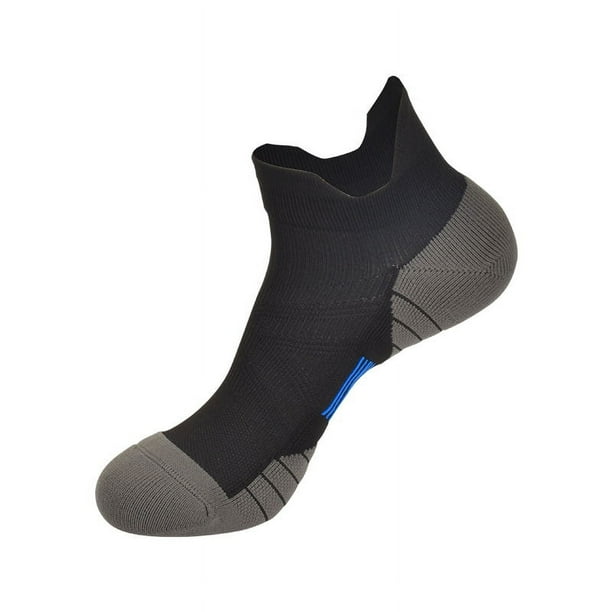 Zhuge 10 pares de calcetines invisibles para mujer y hombre, de corte bajo, cortos, antideslizantes, para correr, deportivos, novedosos, informales, con forro invisible, color negro