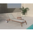thumbnail image 4 of Meridian Furniture Maui Gris Tissu Résistant à l'Eau Chaise Longue de Patio Extérieure, 4 of 16