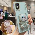 thumbnail image 1 of Note11 Quicksand Bear Holder Funda De Teléfono Para El Soporte Xiaomi Redmi Note 11 Pro 11s 4G 5G Stand Back Cover, 1 of 4