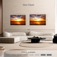 thumbnail image 4 of Elephant Stock Sky Sunset Wall Art - Horizontal Canvas Wall Art - Living Room Wall Decor - Nature Canvas - Orange And Blue Decor - 48" x 32", 4 of 8