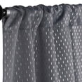 thumbnail image 2 of Superior Shimmer Blackout Curtain Panel, Set Of 2, Rod Pocket Curtains 26" W x 84" L, Grey, 2 of 8