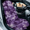 thumbnail image 2 of Xixirimido Purple Camo Butterfly Print Sweat Towel Car Seat Cover for Gym Workout Athletic Running Towel for Outdoor Sports Universal Auto Front Seat Protector for Trucks, SUV, 2 of 8