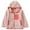 Pink, variant on RXMEKW Fleece Hooded Jacket for Boys And Girls with Zipper Pockets Long Sleeve Pullover for Kids Sherpa-Lined Coat Coffee 110