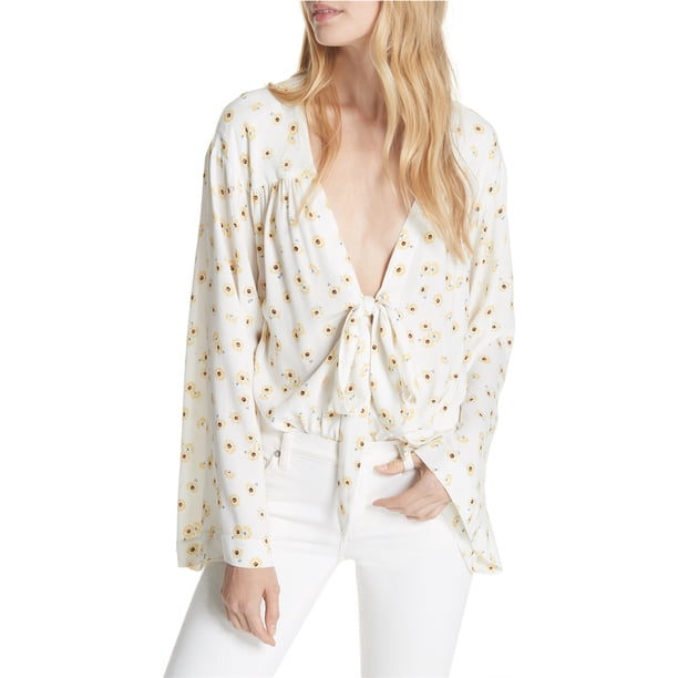 Free People Womens Forties Feel Body Mono, Blanco, Mediano