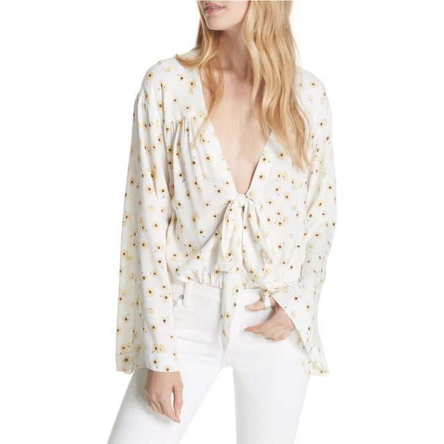 Free People Womens Forties Feel Body Mono, Blanco, Mediano
