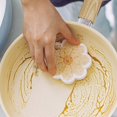 thumbnail image 2 of ins cleaning dishwashing sponge, compressed wood pulp cotton, kitchen supplies, oil-free dishwashing cloth, thickened pot brush, 2 of 4
