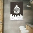 thumbnail image 2 of wall26 - Canvas Wall Art - Cupcake Concept Hand Drawn Art - Giclee Print Gallery Wrap Modern Home Art Ready to Hang - 24x36 inches, 2 of 4