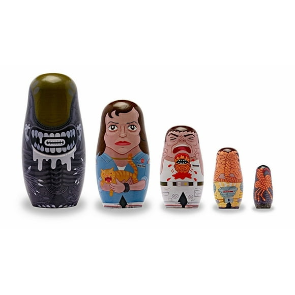 Poupées Gigognes - Alien - Jouets Poupées en Bois 8898