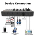 thumbnail image 3 of Live Sound Card and Audio Interface Sound Board with Multiple DJ Mixer Effects,Voice Changer and LED Light, 3 of 5