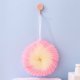 thumbnail image 4 of Esponja de baño con forma de flor de caracola, doble capa de malla, lufa | Exfoliante corporal suave con gancho para colgar | Limpieza suave de la piel para usar en la ducha y el baño en casa., 4 of 6