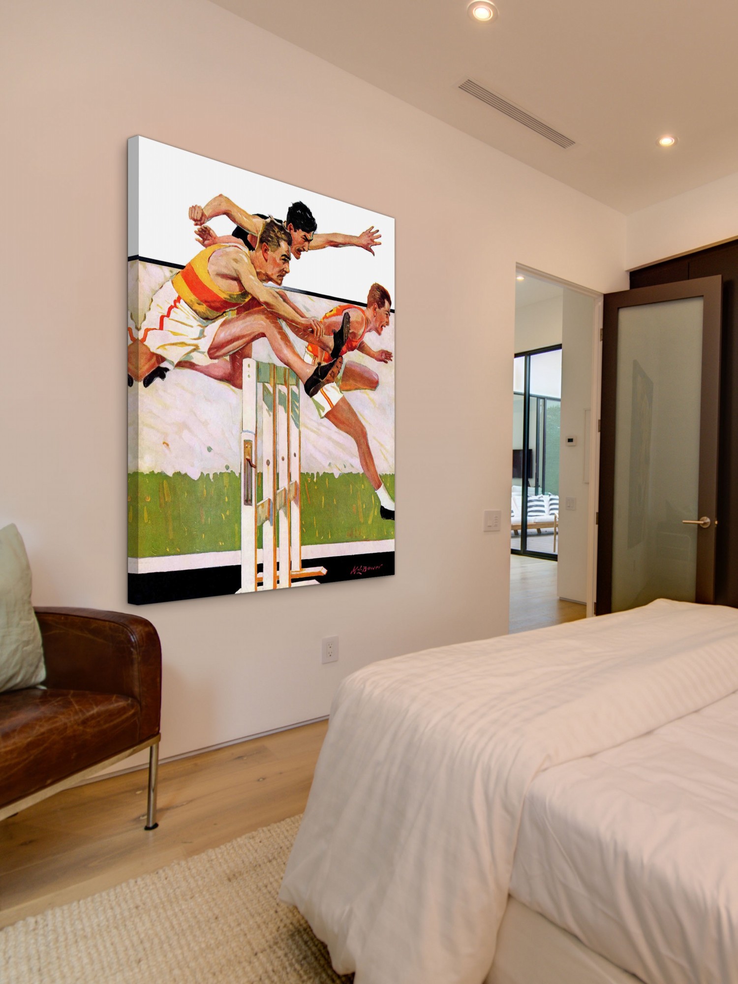Marmont Hill Hurdlers by Maurice Bower Painting Print on Canvas