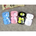 thumbnail image 3 of Blue - 1 Piece Contact Lens Case Mini Colorful Portable Lens Case Cute Travel Set with Mirror Tweezers Bottle Stick, 3 of 4