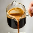 thumbnail image 2 of Juego de 2 tazas para espresso, tazas de 4 oz con boquillas dobles, vasos para espresso, taza para leche con asa, vidrio transparente, accesorios para espresso para máquina de espresso, 2 of 5
