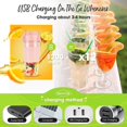 thumbnail image 2 of Portable Blender - ZGEER - Mini USB Rechargeable Blender - 1200 mAh - Compact - Multifunctional, 2 of 4