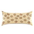thumbnail image 3 of Yellow Cookie Pattern Pillowcase Standard Size 20''x26'' Satin Double-Sided Print Soft Wrinkle Resistant, 3 of 9