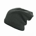 thumbnail image 1 of Men Hat Solid Color Double Layers Autumn Winter Ear Protection Knitting Hat for Outdoor, 1 of 11