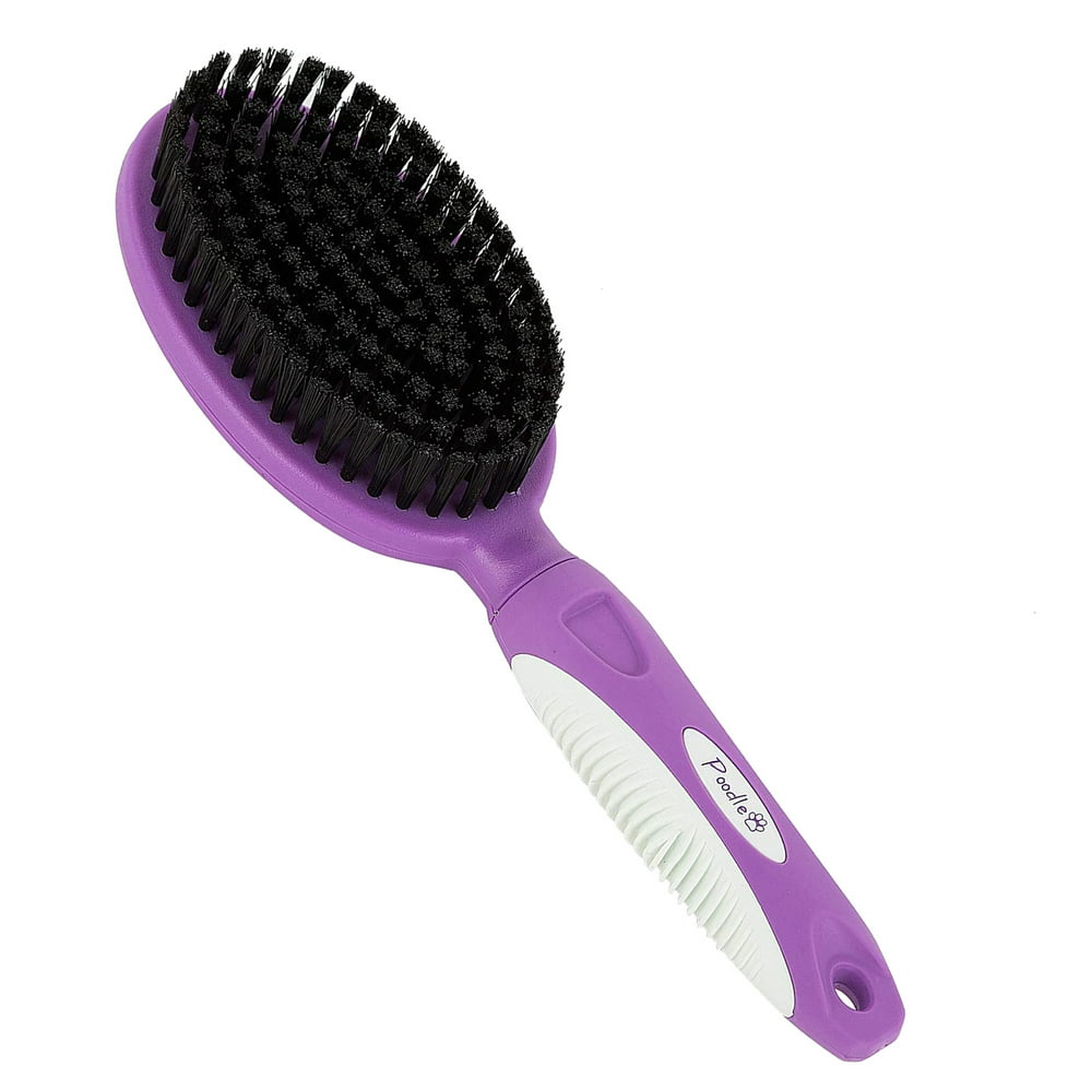 Soft Bristle Dog Brush for Short Haired Cats Or Dogs Firm Bristles to