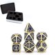 thumbnail image 3 of 7 dados metálicos estilo steampunk para juego DND y D&D con estuche metálico 448D, 3 of 4