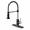 Black&Brushed-Classic, variant on Black&Brushed Classic High Arc Pull Down Sprayer Kitchen Faucet