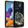 thumbnail image 1 of Daizag Compatible Con Funda Samsung Galaxy A21S Protección Integral A Prueba De Golpes Anti-Arañazos Tpu Fundas Para Hombre Mujer-Dorado Retro Fantasía Luna Estrellada Mariposa, 1 of 5
