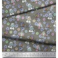 thumbnail image 3 of Soimoi Rayon Fabric Floral,Owl & Cow Cartoon Print Fabric by Yard 56 Inch Wide, 3 of 3