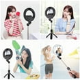thumbnail image 3 of Amdohai PULUZ Ring Light HandHeld Fill Light Bluetooth Selfie Stick Tripod Light for Live Broadcast Vlogging, 3 of 9